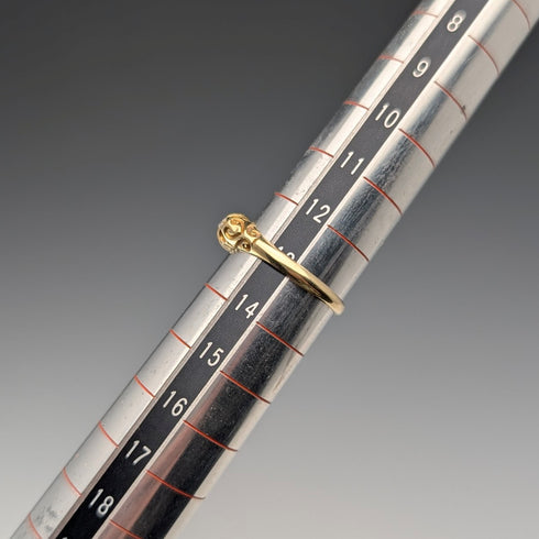 古董 K18黃金 5石鑽石戒指(13號) 戒指 AH
